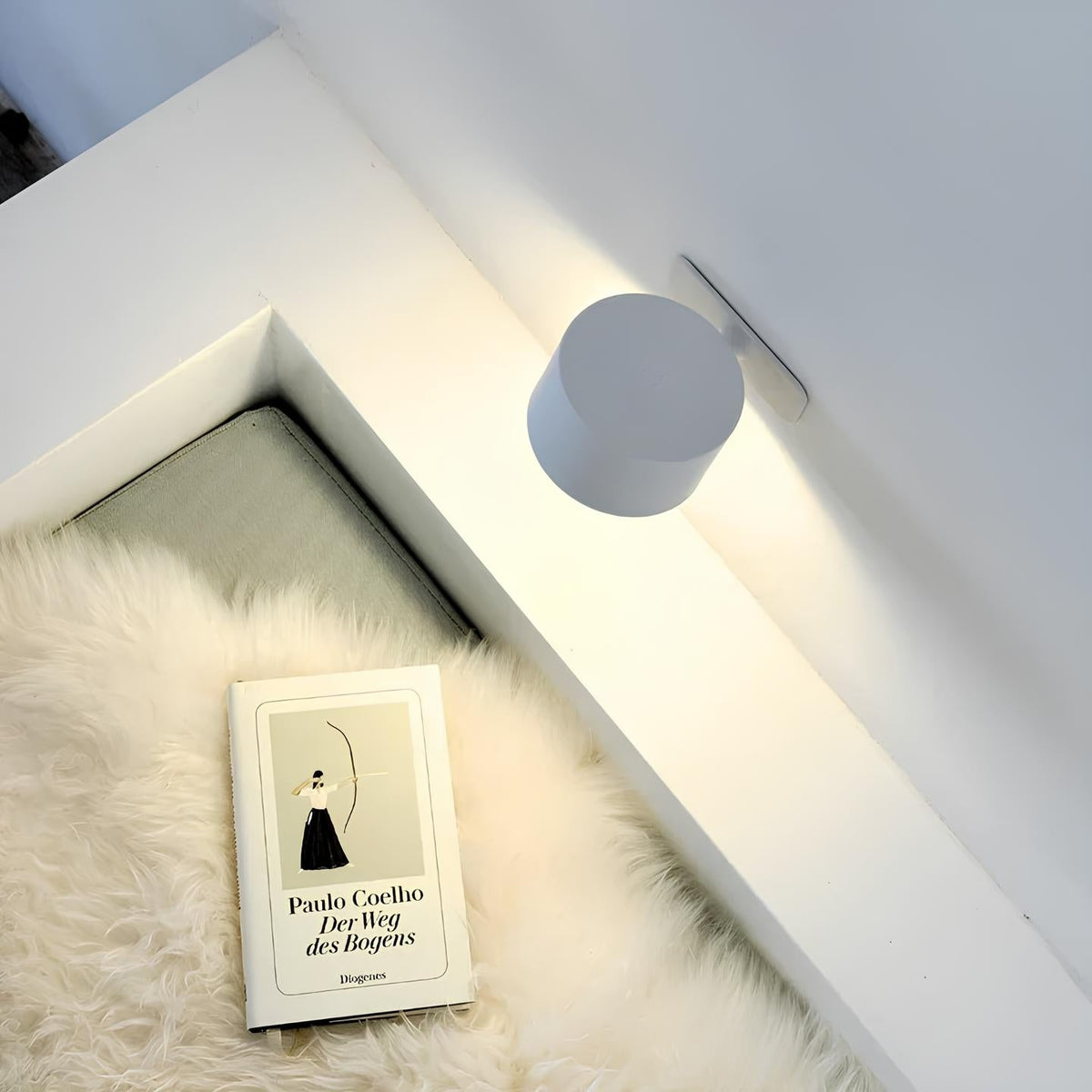 Cordless Rotating Sconce Light USB Rechargeable 3 in Magnetic Mount Touch Dimming Night Light for Bedside Hallway Closet Accent Lighting No | Thomler