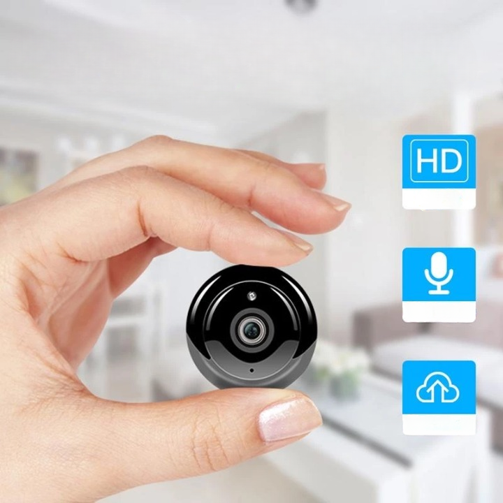 Compact Wireless Security Camera 1080p HD Video Day Night Vision Motion Detection Magnetic Mount No Drilling Smart Home Monitoring | Thomler
