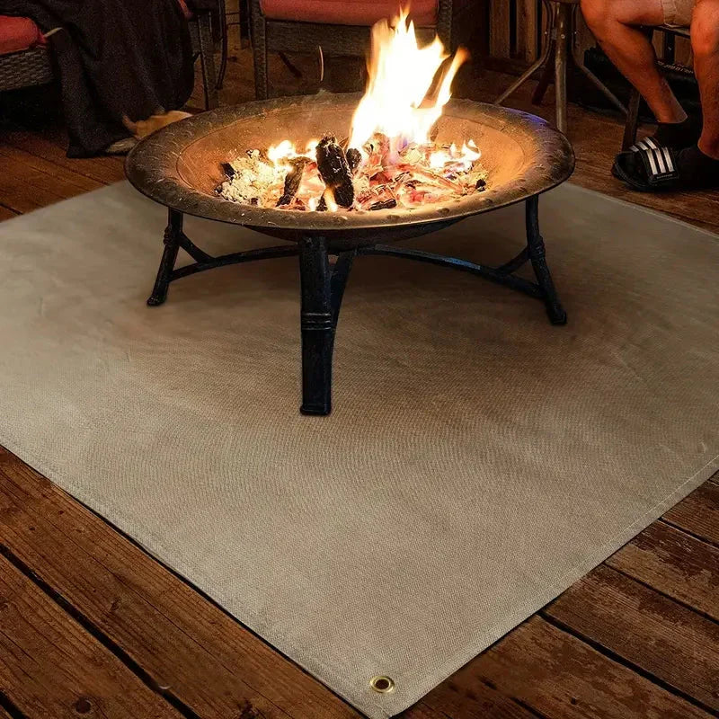 Heavy-Duty Fiberglass Deck Protector for Grills and Fire Pits – Portable Heat Shield Pad for Patio, Wood Decking, and Grass – Foldable Outdo | Thomler