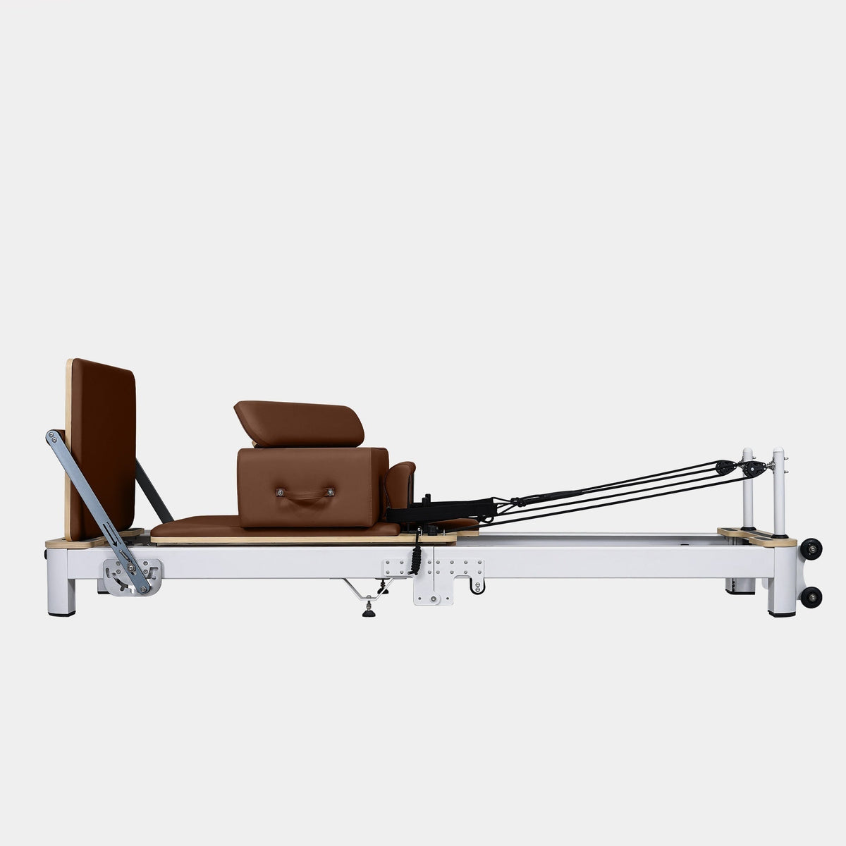 Foldable Aluminum Pilates Reformer — aluminum frame detail