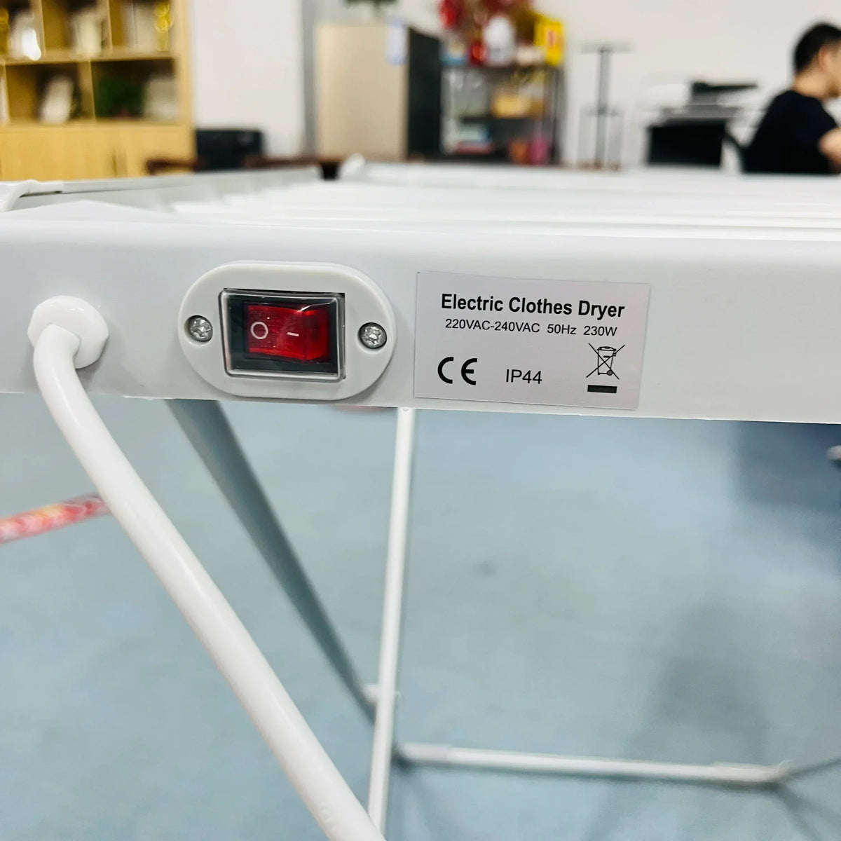 Collapsible Heated Drying Rack with Aluminum Warming Bars for Indoor Laundry