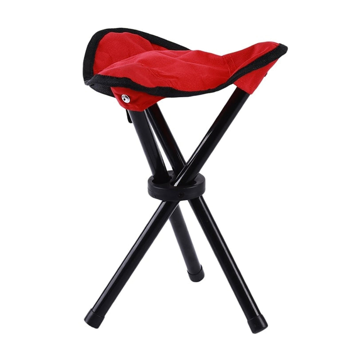 Taburete trípode plegable con escalón resistente
