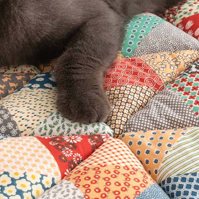 Quilted Cotton Furniture Protector Cover Anti-Slip Couch Cushion Pad for Sofa Chair Loveseat Pet-Friendly Washable Mat for Living Room