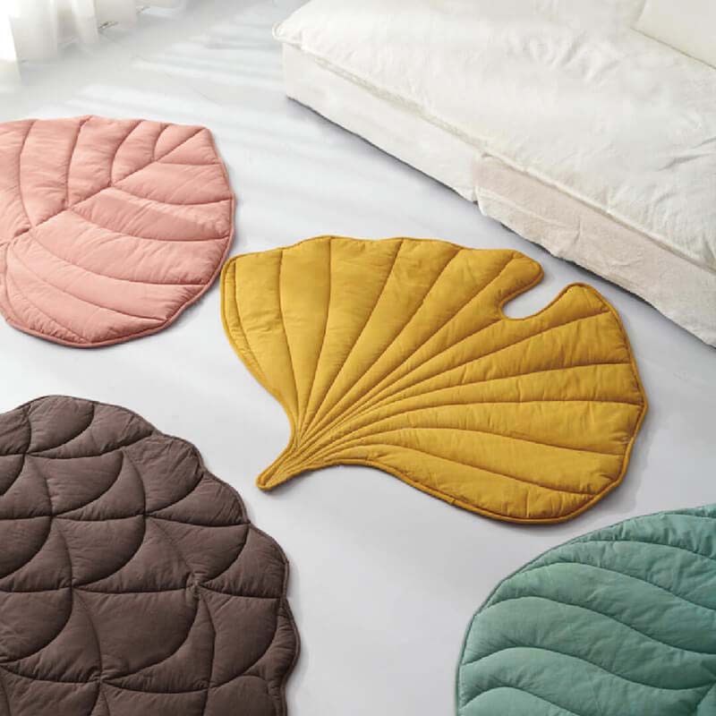 Botanische deken in bladvorm voor huisdieren - Zachte katoen-polyester hoes voor honden & katten - Machinewasbare bankbeschermer & vloermat
