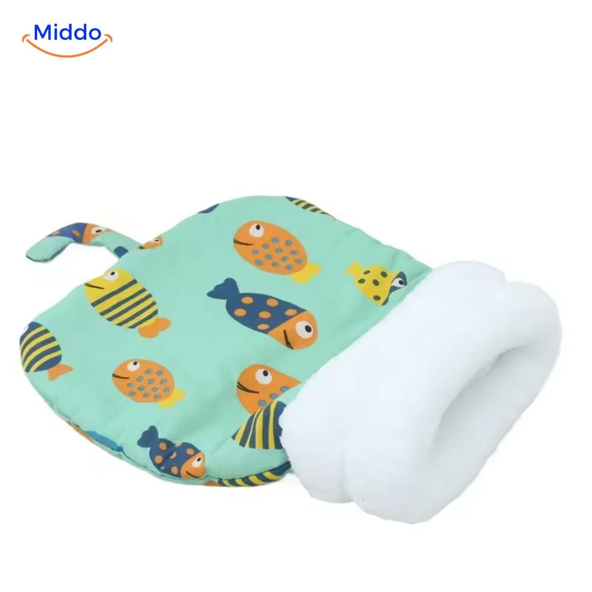 Enclosed Cat Sleeping Bag Bed – Plush Hooded Pet Cave for Warmth & Security