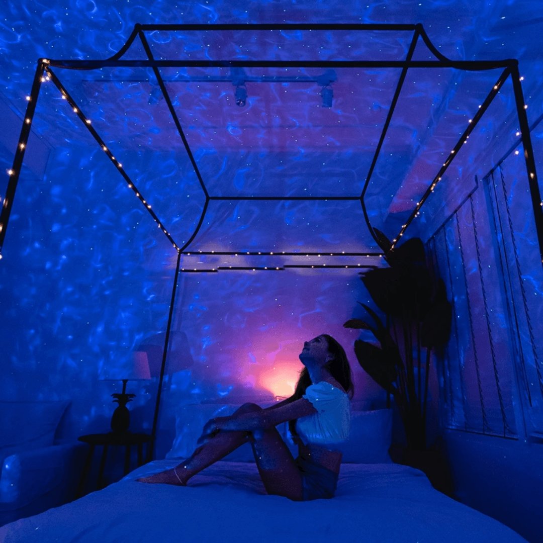 Starry Night Sky LED Projector with Bluetooth Speakers & Remote Control for Bedroom Ceiling Walls | Thomler