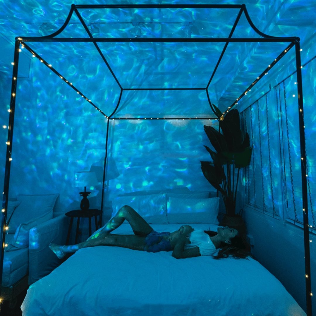 Starry Night Sky LED Projector with Bluetooth Speakers & Remote Control for Bedroom Ceiling Walls | Thomler