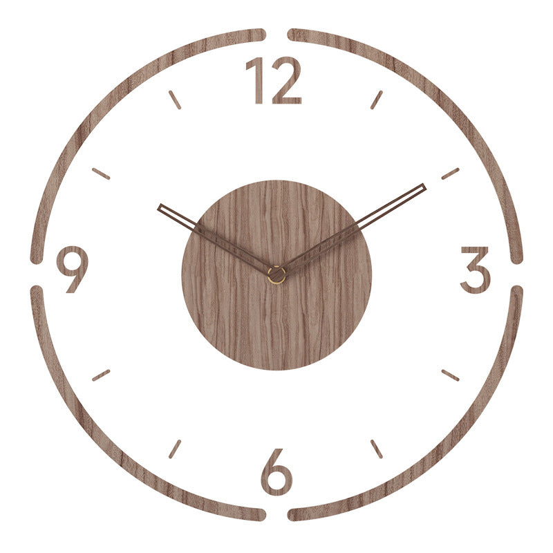 Reloj de pared minimalista de madera: estilo escandinavo, 30 cm
