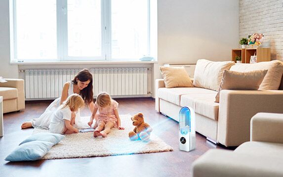 Persönlicher USB-betriebener 12-Zoll-Tisch-Verdunstungskühler, tragbarer Ventilator mit 6 Geschwindigkeitsstufen und Fernbedienung für Schlafzimmer, Büro, Wohnheim und kleine Räume