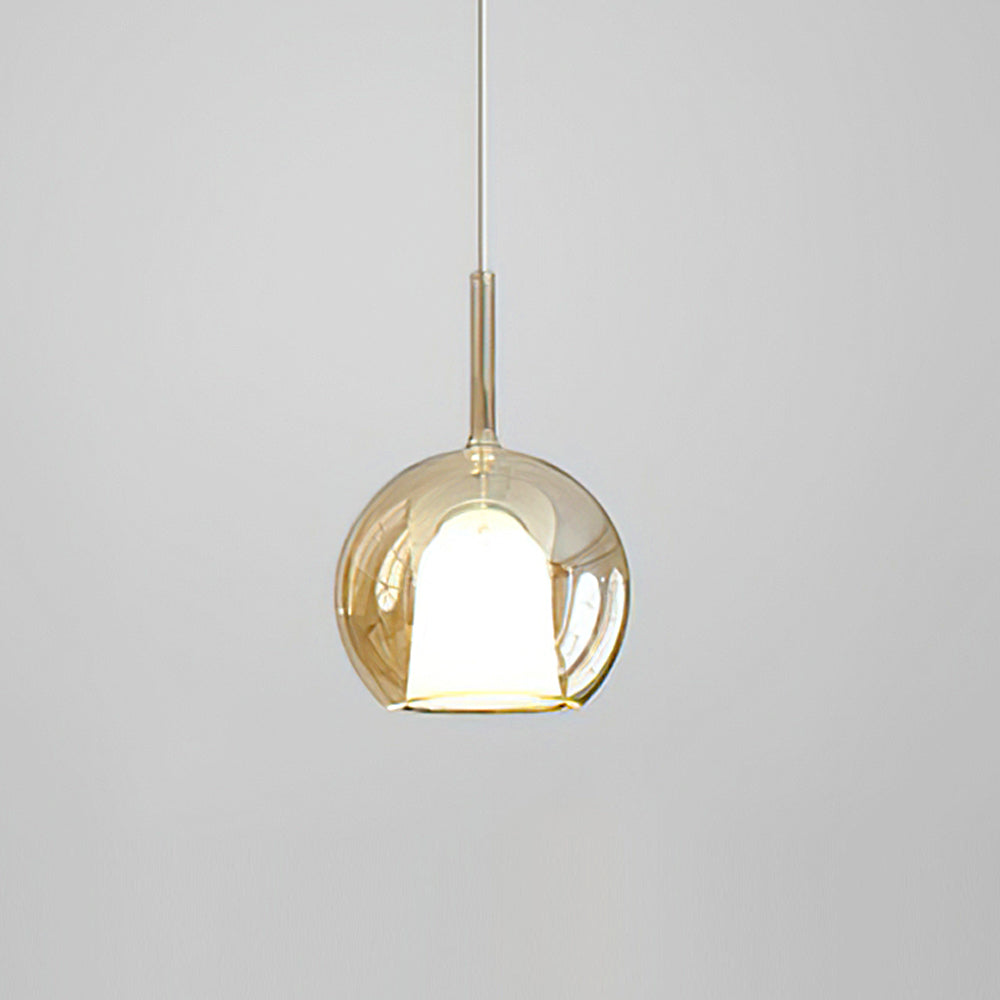 Glazen koepel hanglamp 10 inch voor keukeneiland eetkamer binnenverlichting verstelbare draad metalen hardware | Thomler