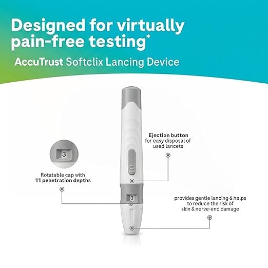 Blood Glucose Monitor With Advanced Data Monitoring And Effortless Testing Features