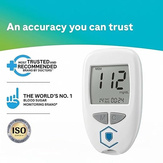Blood Glucose Monitor With Advanced Data Monitoring And Effortless Testing Features
