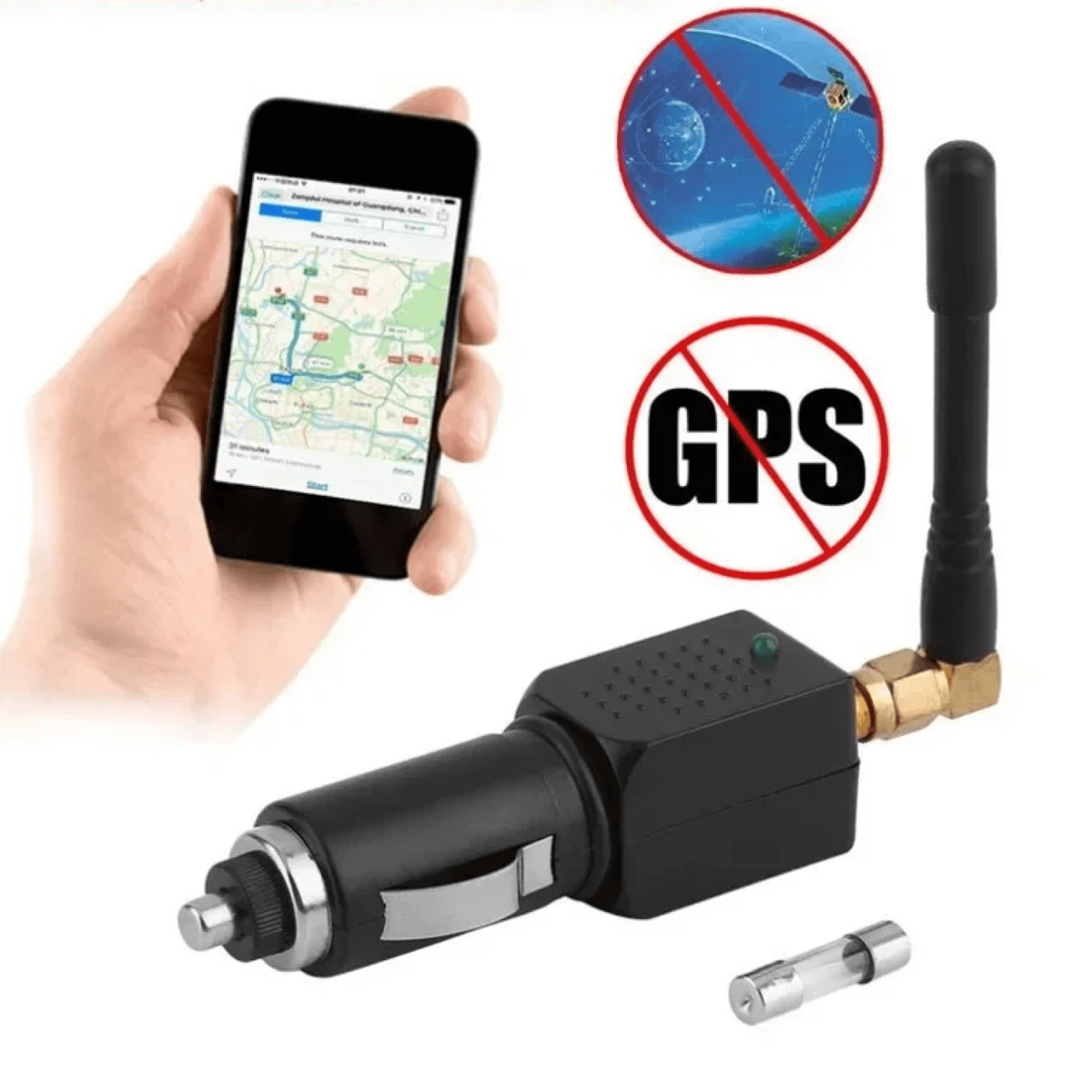 Bloqueador de señal GPS para coches, camiones y vehículos, detiene el seguimiento de rastreadores GPS en tiempo real