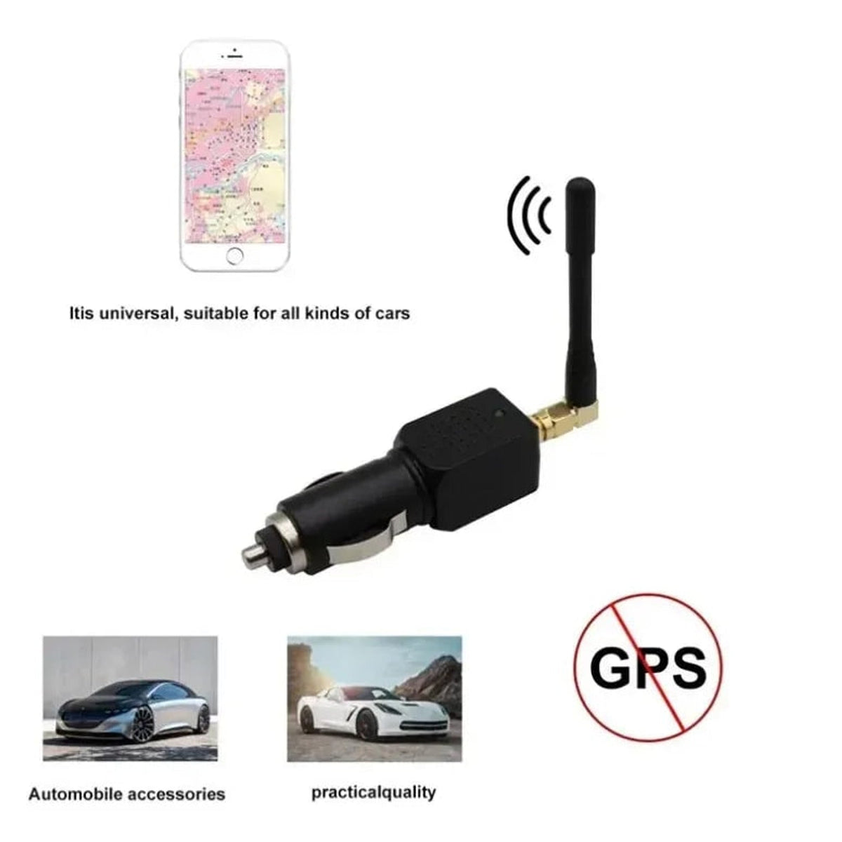 Bloqueador de señal GPS para coches, camiones y vehículos, detiene el seguimiento de rastreadores GPS en tiempo real