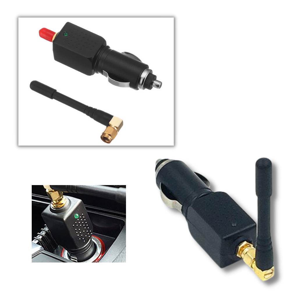 Inhibidor de señal GPS portátil para vehículos, dispositivo de privacidad con adaptador para encendedor de cigarrillos para coches, camiones y SUV, herramienta de protección antirrastreo