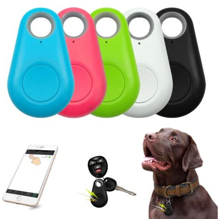 Rastreador GPS inteligente para mascotas, mini, impermeable, Bluetooth con batería CR2032