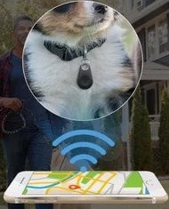 Rastreador GPS inteligente para mascotas, mini, impermeable, Bluetooth con batería CR2032
