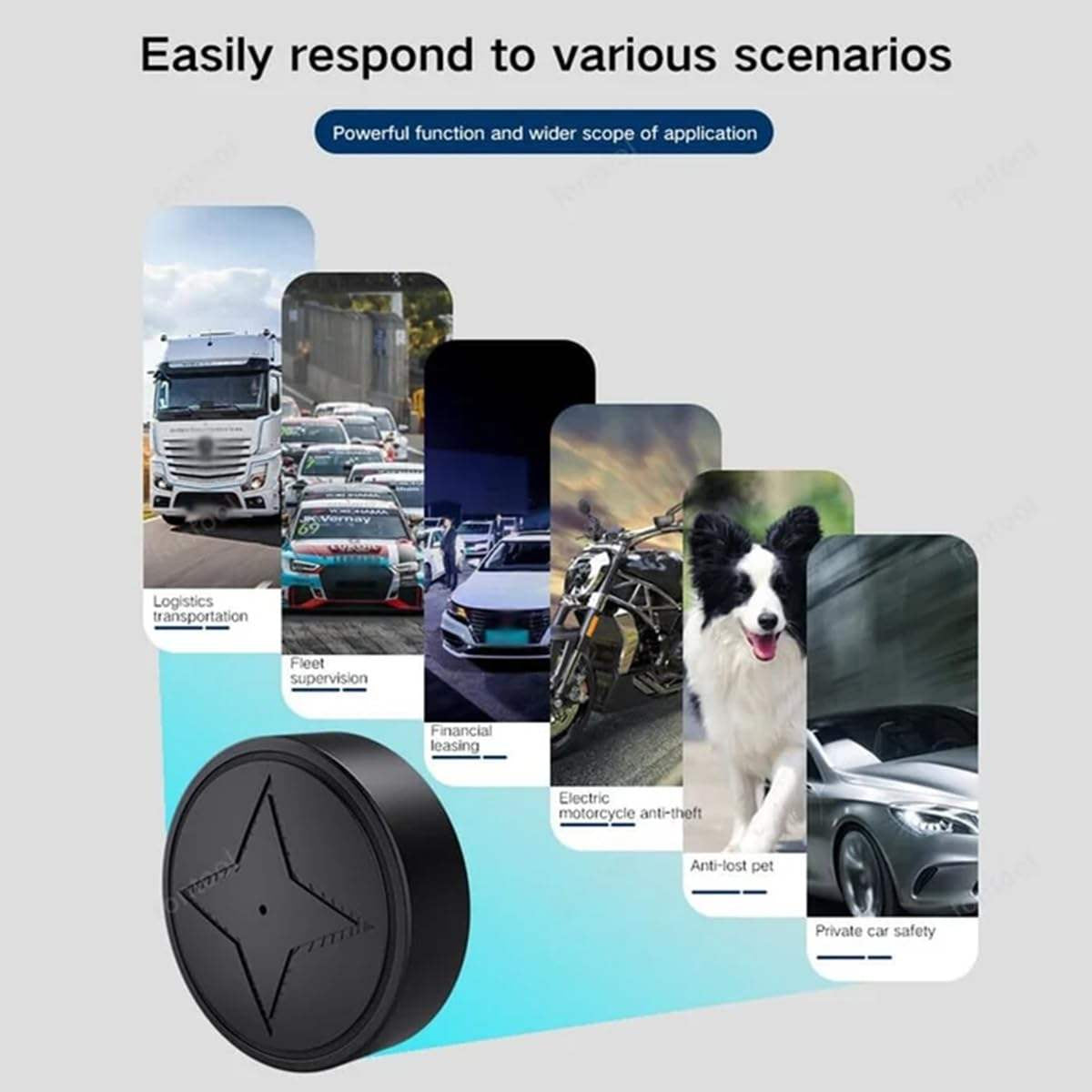 Rastreador GPS, potente seguimiento GPS magnético