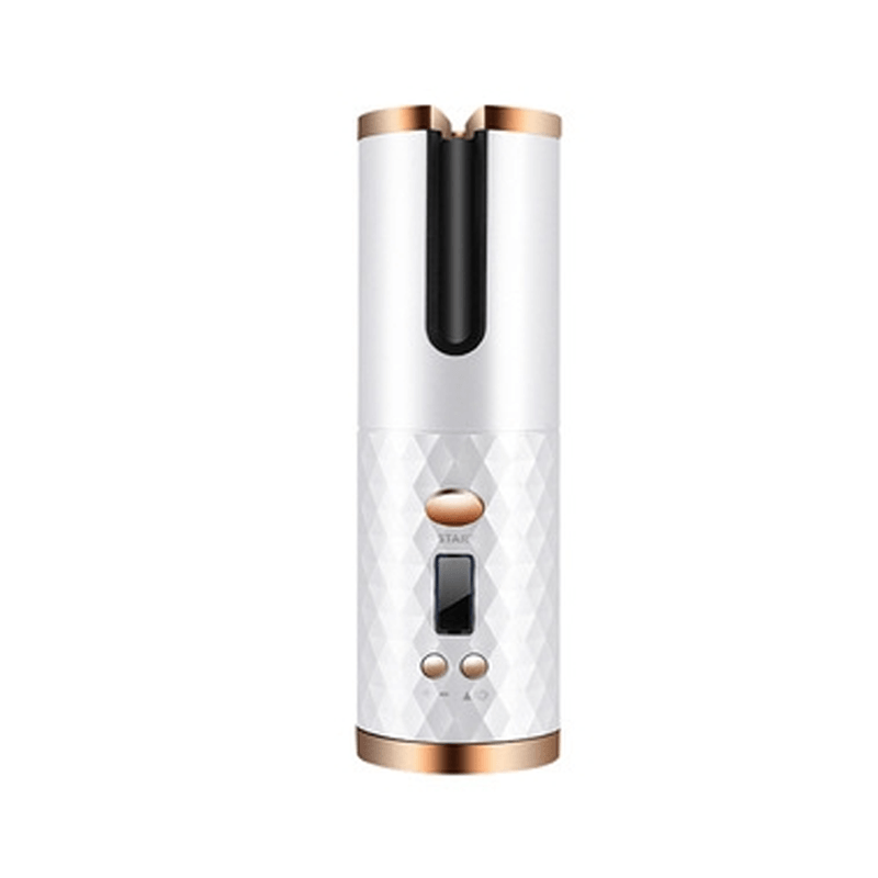 Cordless Automatic Hair Curler with Ceramic Barrel & 6 Heat Settings for Travel Styling