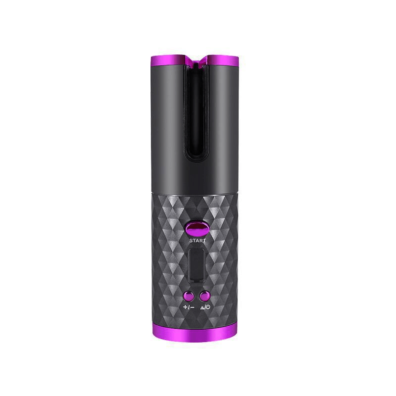 Cordless Automatic Hair Curler with Ceramic Barrel & 6 Heat Settings for Travel Styling