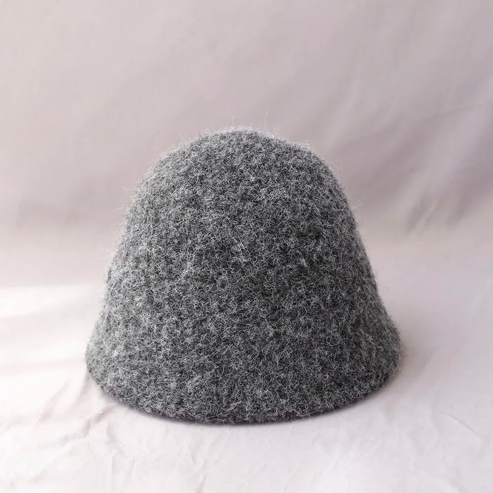 Soft Wool Winter Hat for Women – Foldable, Classic Fisherman Design for Cold Weather