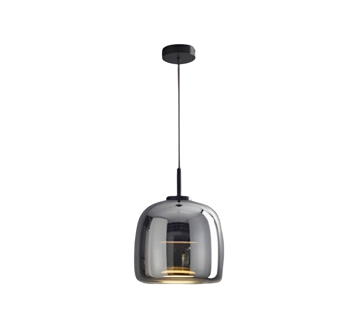 Glass Hanging Ceiling Fixture with Adjustable Cord for Dining Tables & Kitchen Islands | Color-Tunable LED Modern Farmhouse Style | Thomler