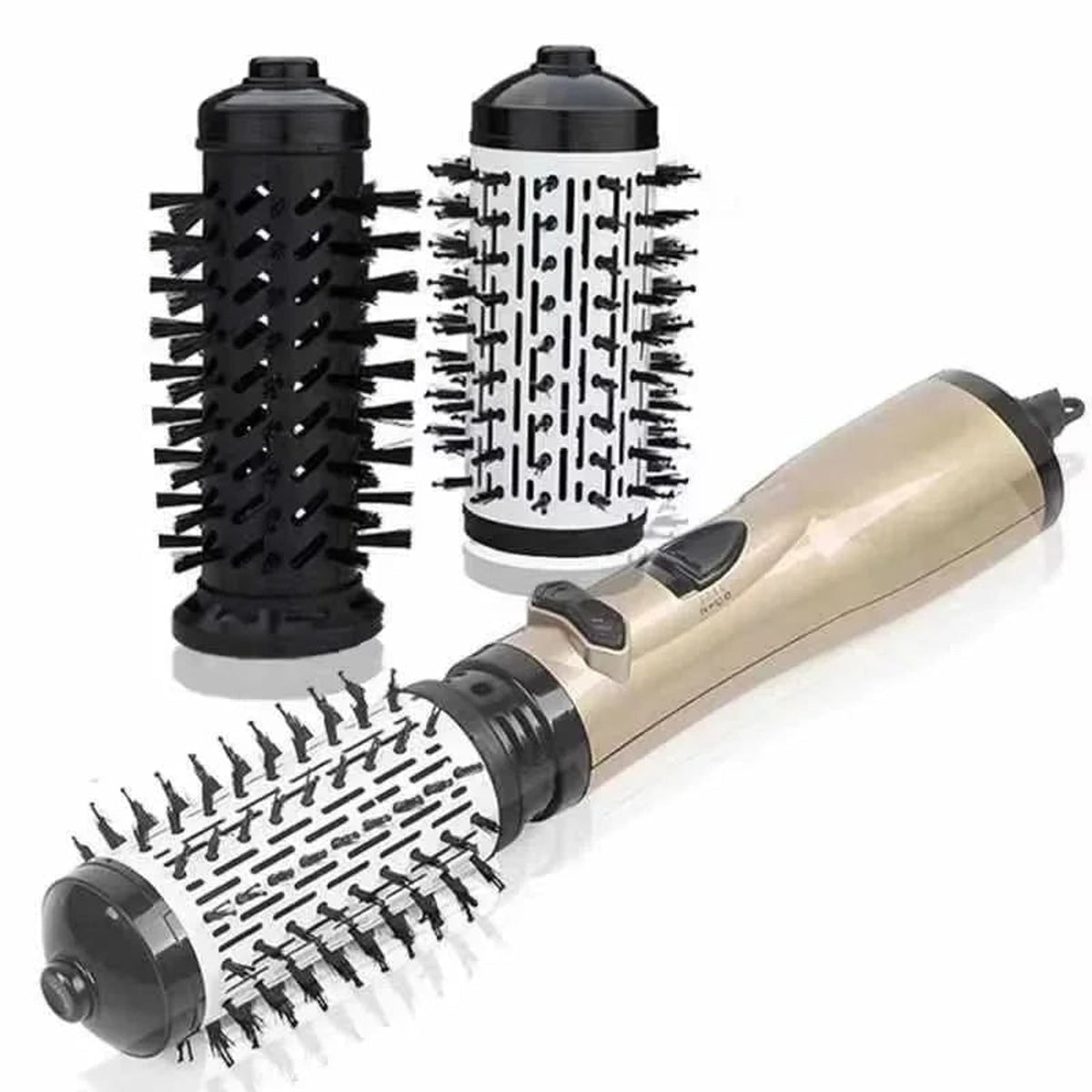 Hair Dryer Styler Rotating 2-In-1 Volumizing Brush System With 360° Rotation And Adjustable Directions Three Temperature Levels