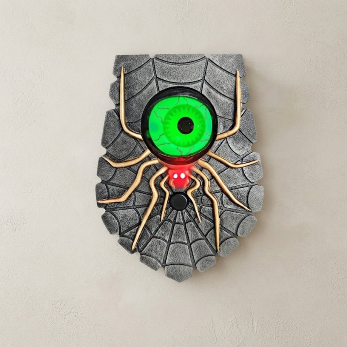 Halloween Light Decoration Wireless Doorbell With One Eyed Spider Design For Decor