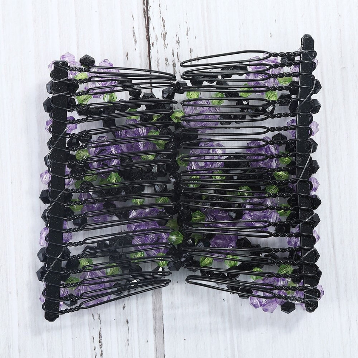 Handmade Beaded Hair Comb Stretchable Magic Hair Clip For Secure Pain- Styling