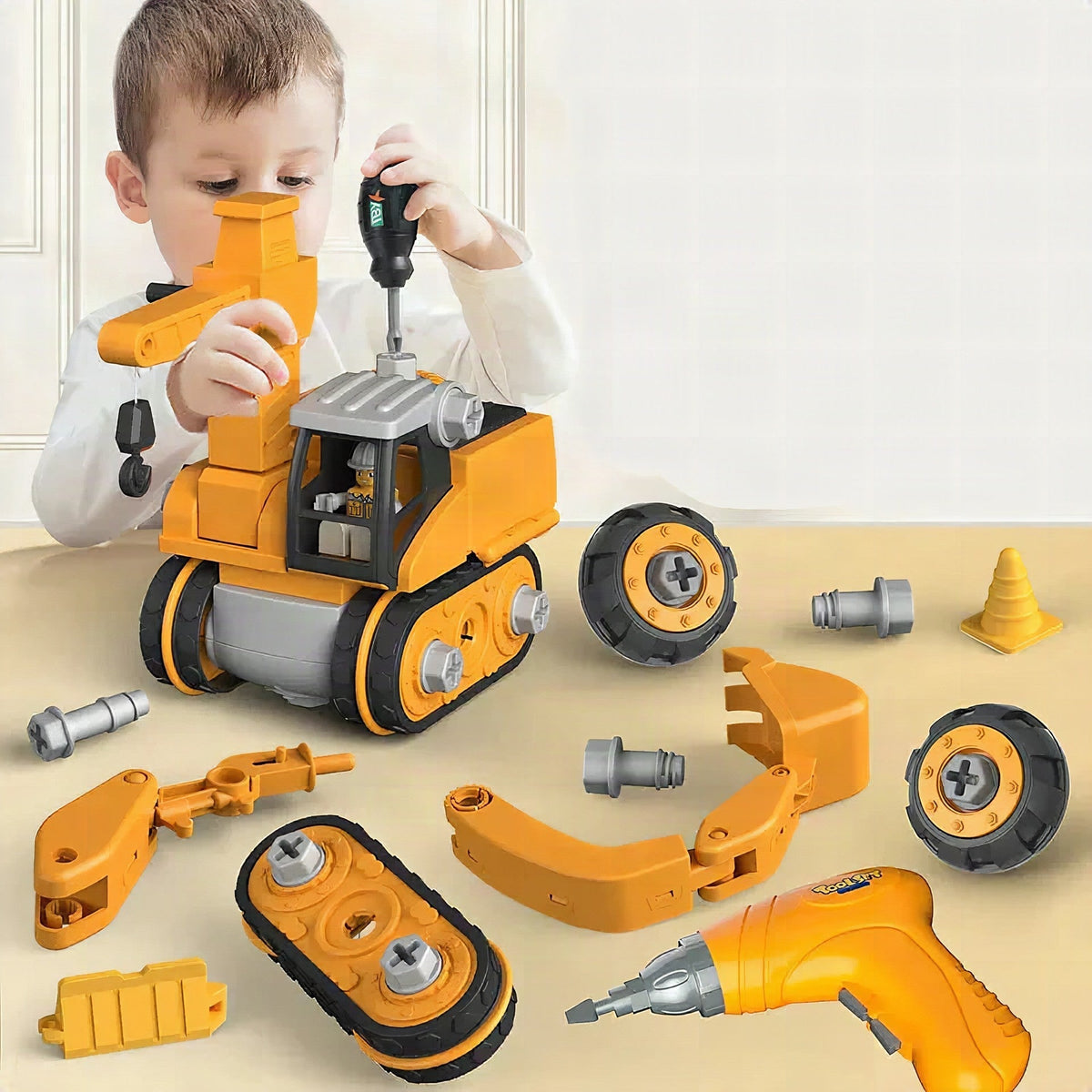 Set de Construcción para Ingenieros Junior – Kit Educativo Montessori para Niños – Tipo Meccano