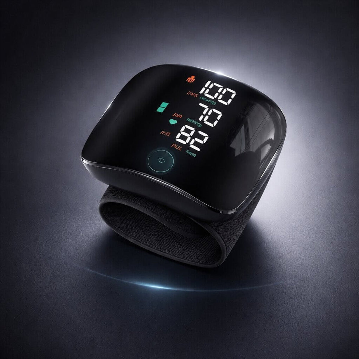 Monitor de presión arterial de muñeca Healthguard, dispositivo digital recargable con pantalla táctil y voz