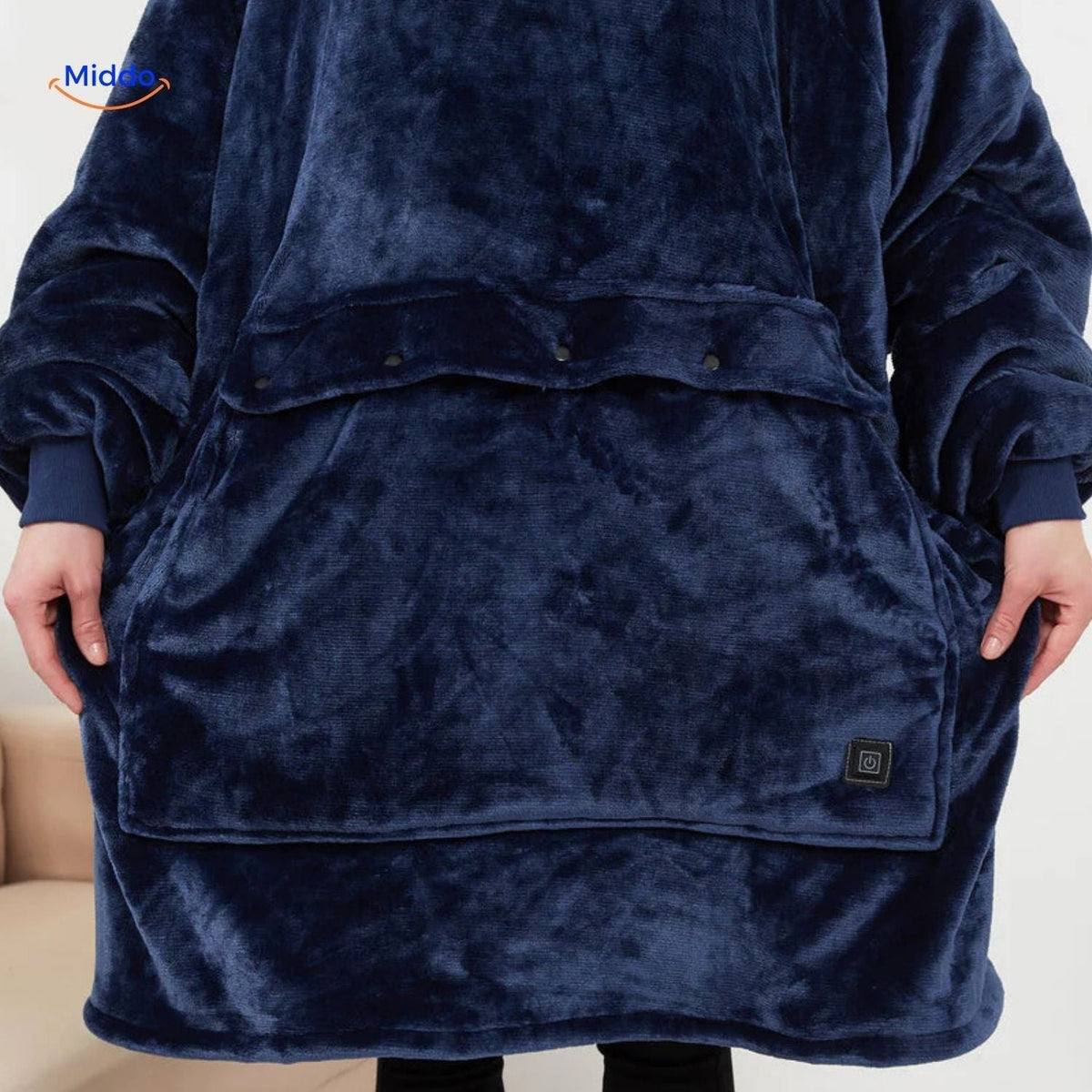 USB-Powered Heated Pullover with Triple-Zone Warmth for Men & Women