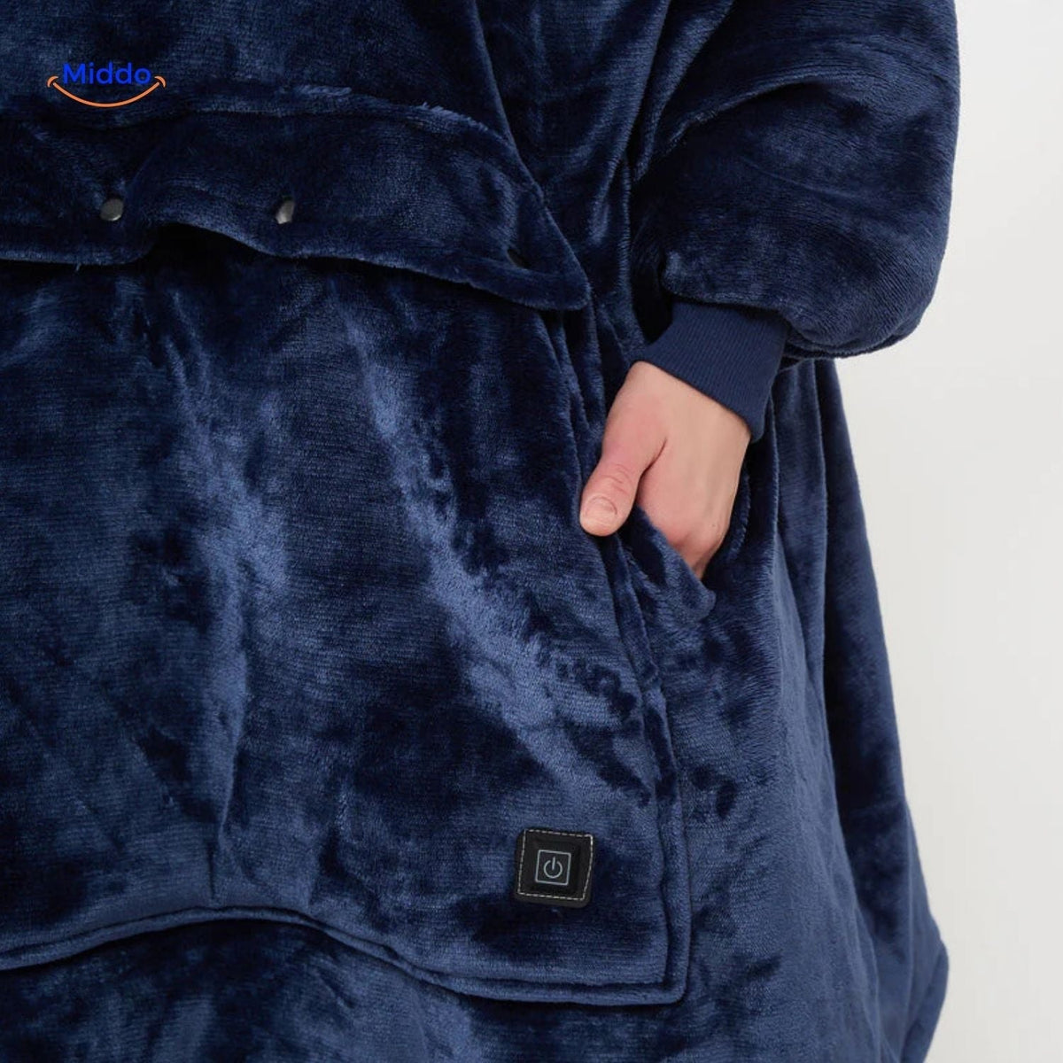 USB-Powered Heated Pullover with Triple-Zone Warmth for Men & Women