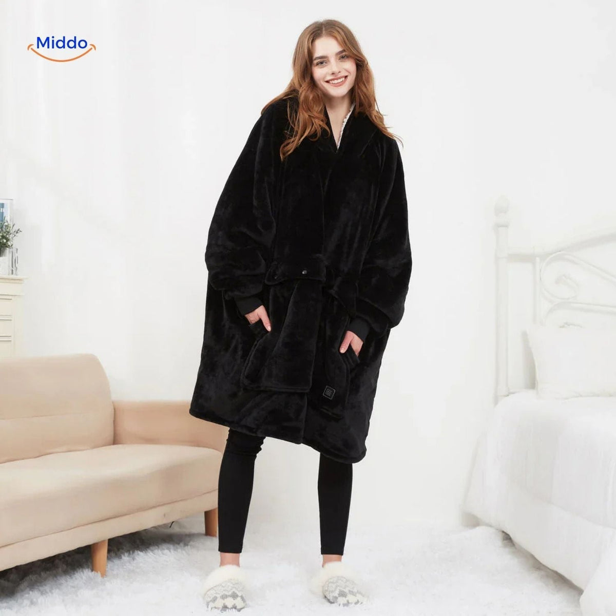 USB-Powered Heated Pullover with Triple-Zone Warmth for Men & Women