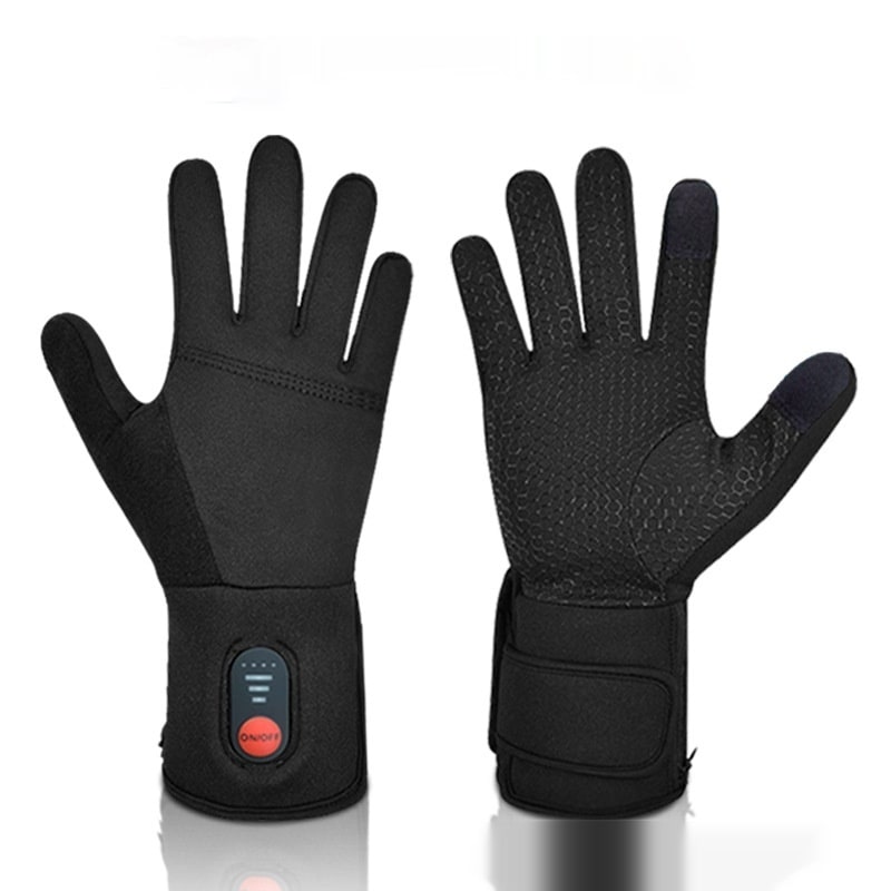 Battery-Powered Winter Gloves with 3-Level Heating & Phone-Touch Fingertips for Cold Weather