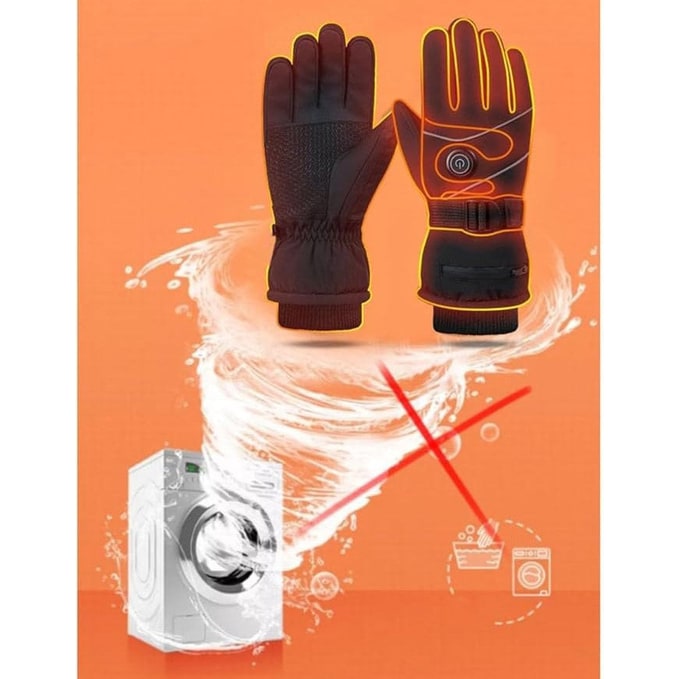 Battery-Powered Heating Gloves with Smart Touch Fingertips & 3 Temperature Settings