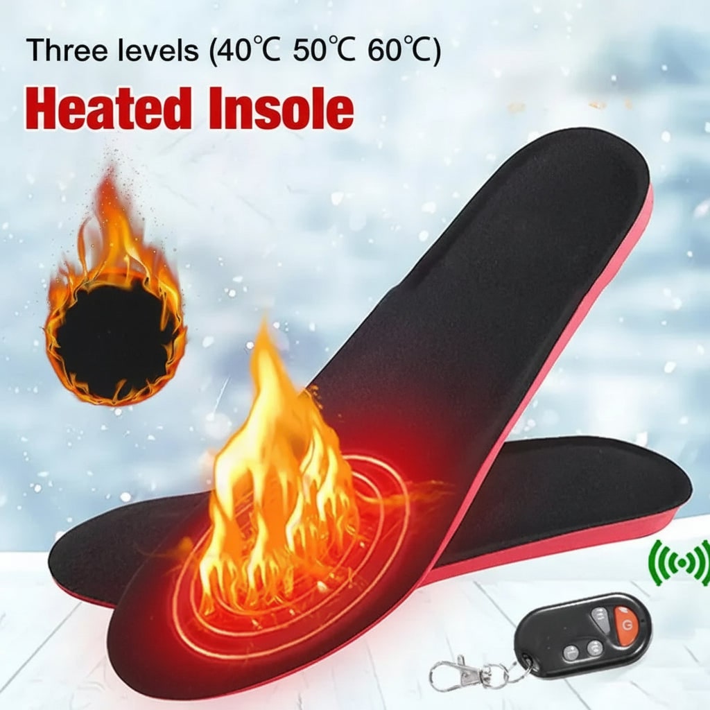 Rechargeable Foot Warmers with Remote – Trimmable Heat Insoles for All-Day Comfort