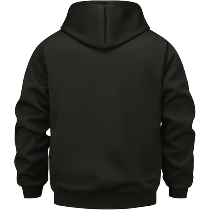 USB-Powered Heated Hoodie with Full Zip, Drawstring Hood & Adjustable Heat Zones for Winter Warmth