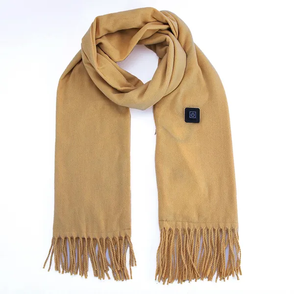 USB Heated Neck Scarf – Adjustable Temperature Fleece Winter Wrap for Men & Women