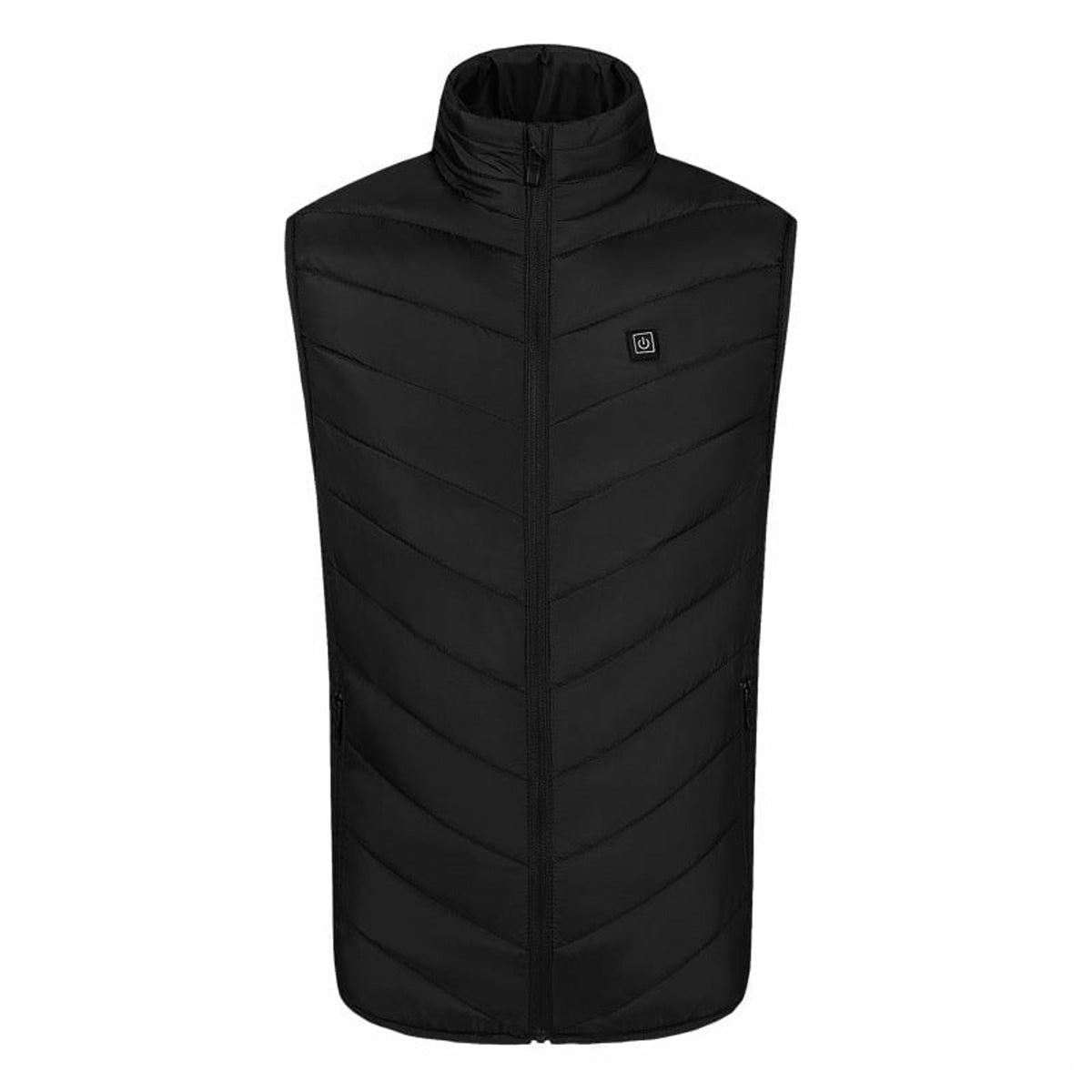 Heated Vest Men Puffer With USB Charging Stand Collar And Built-In Heating Zones