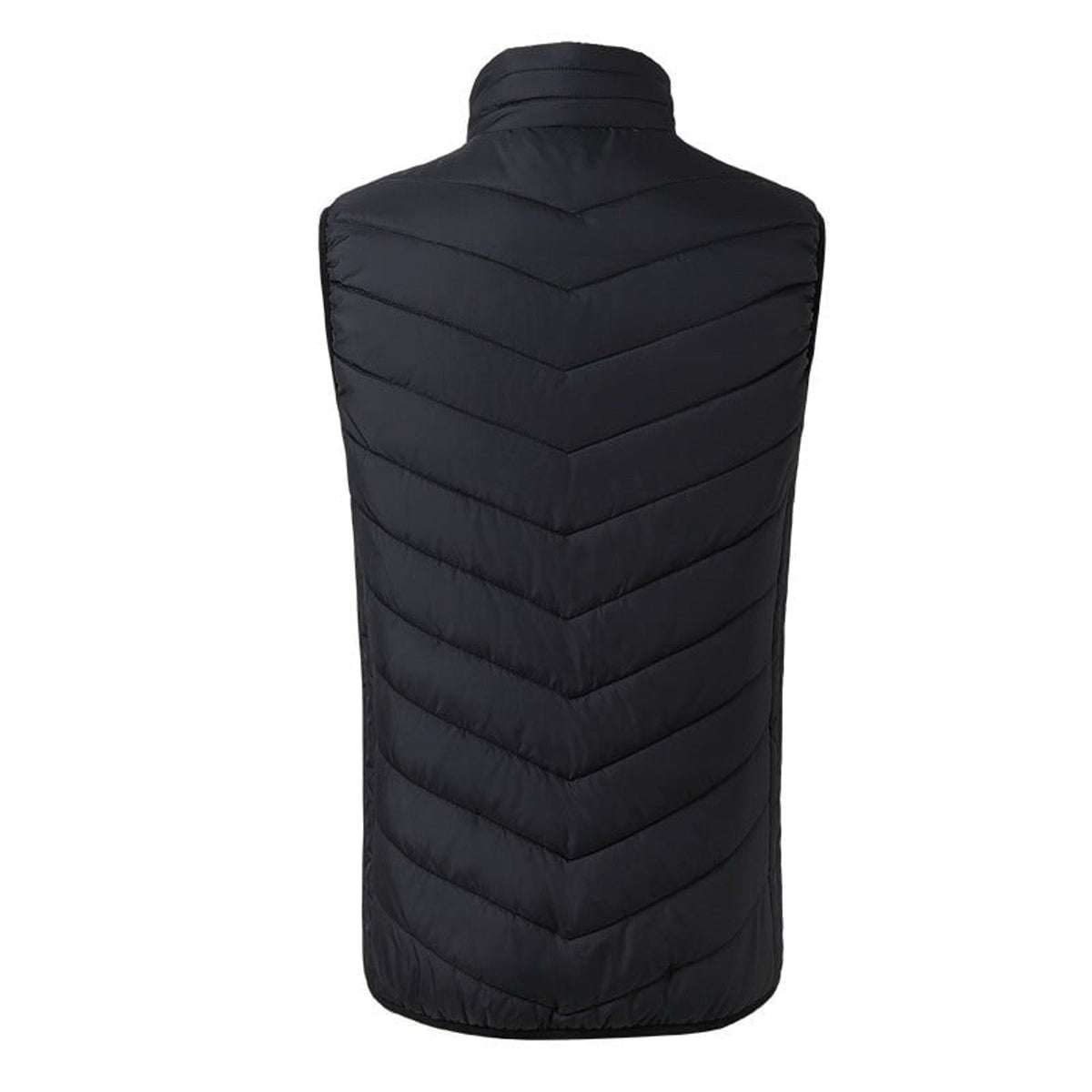 Heated Vest Men Puffer With USB Charging Stand Collar And Built-In Heating Zones