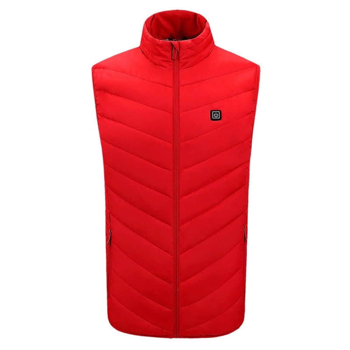 Heated Vest Men Puffer With USB Charging Stand Collar And Built-In Heating Zones
