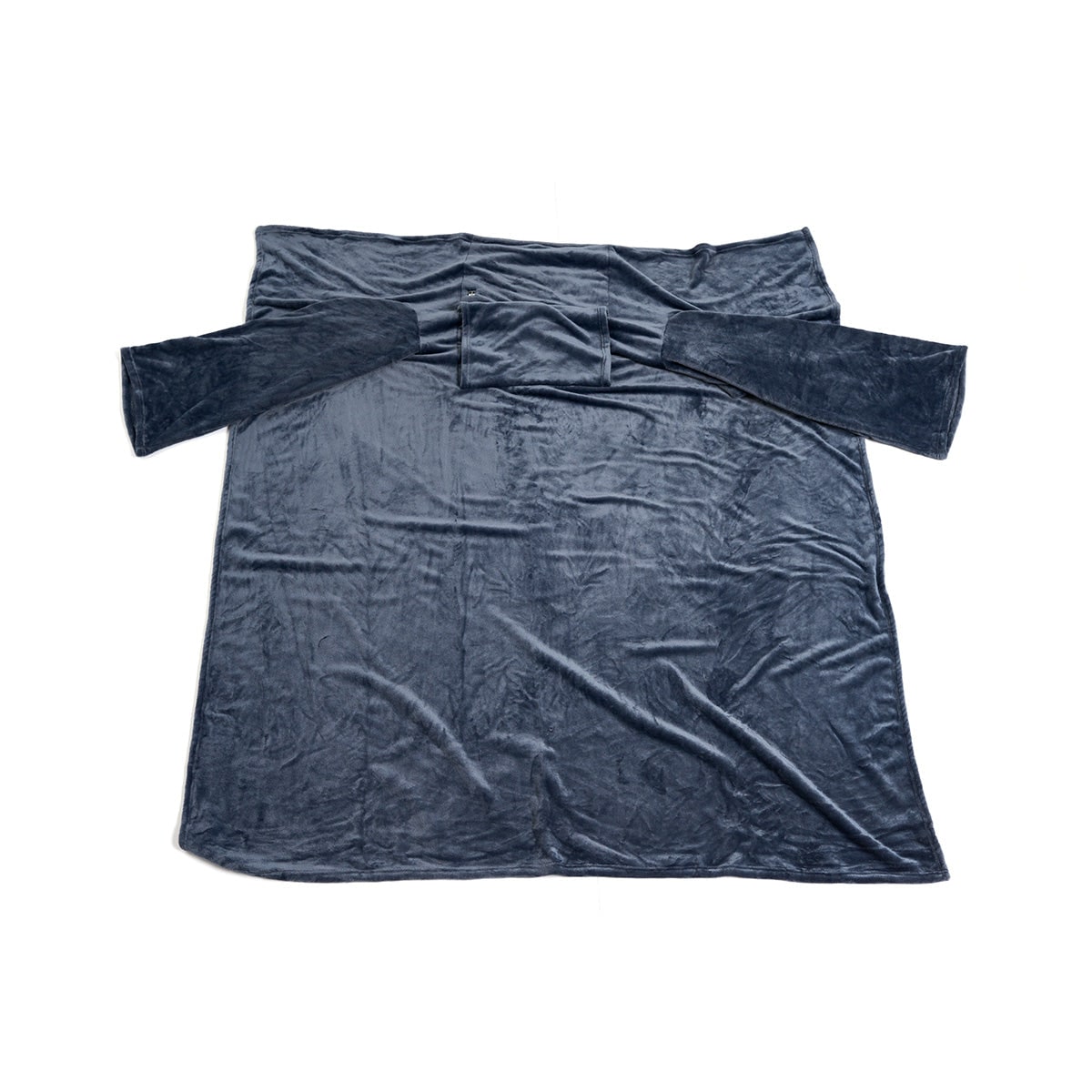 Electric Heated Throw Blanket with Sleeves & Chest Panel – Wearable Fleece Wrap with 3 Heat Settings