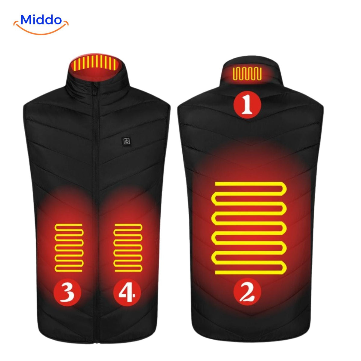 USB Heated Vest for Men – 3 Temperature Settings, Lightweight Insulated Warmth for Hiking & Outdoor Work