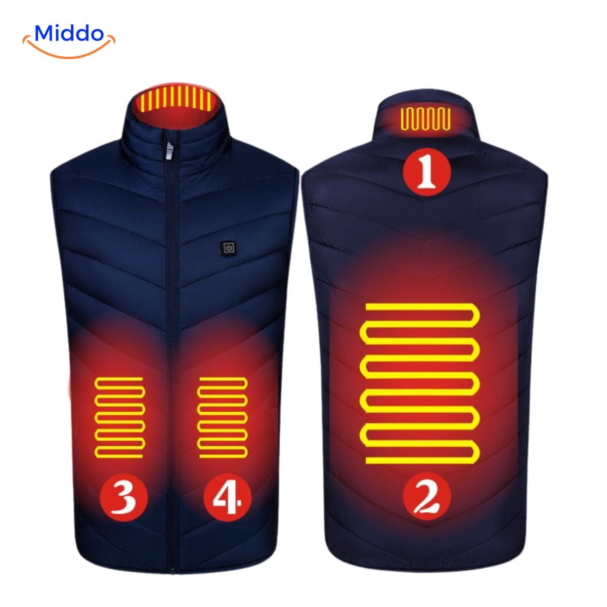 USB Heated Vest for Men – 3 Temperature Settings, Lightweight Insulated Warmth for Hiking & Outdoor Work