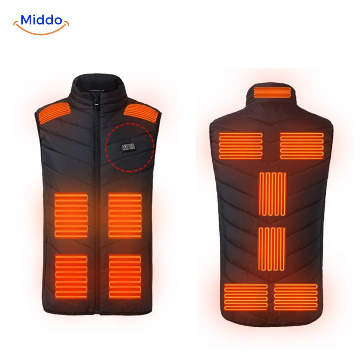 USB Heated Vest for Men – 3 Temperature Settings, Lightweight Insulated Warmth for Hiking & Outdoor Work