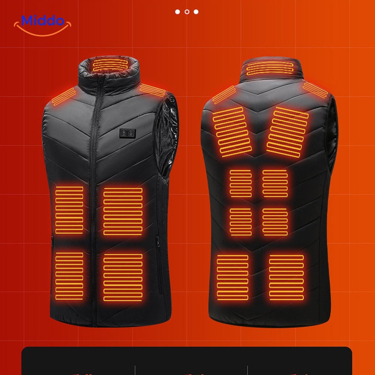 USB Heated Vest for Men – 3 Temperature Settings, Lightweight Insulated Warmth for Hiking & Outdoor Work