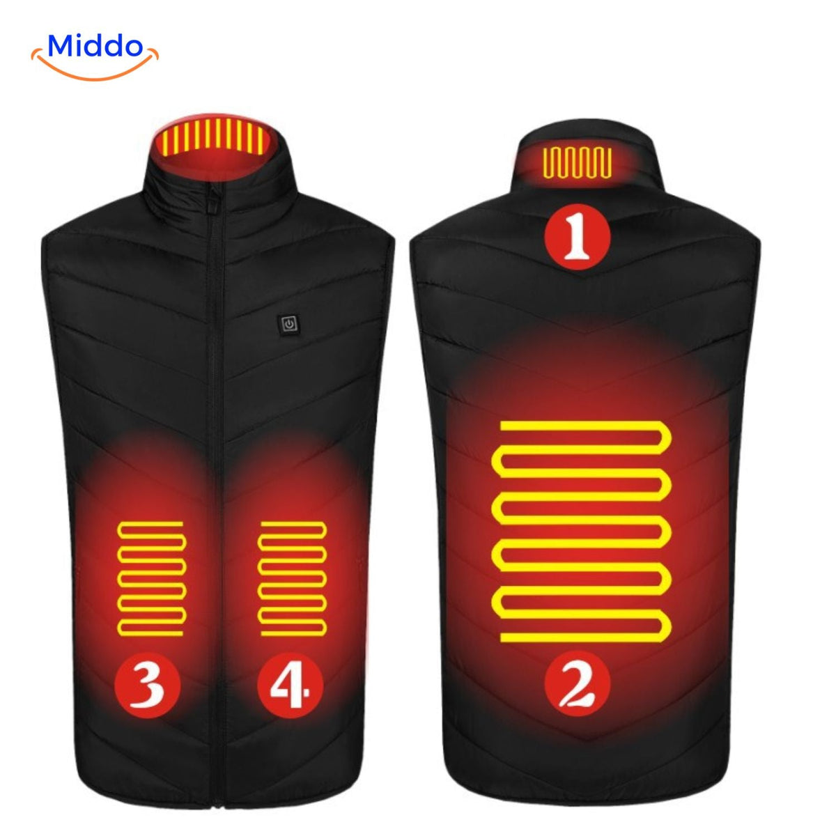 USB Heated Vest for Men – 3 Temperature Settings, Lightweight Insulated Warmth for Hiking & Outdoor Work