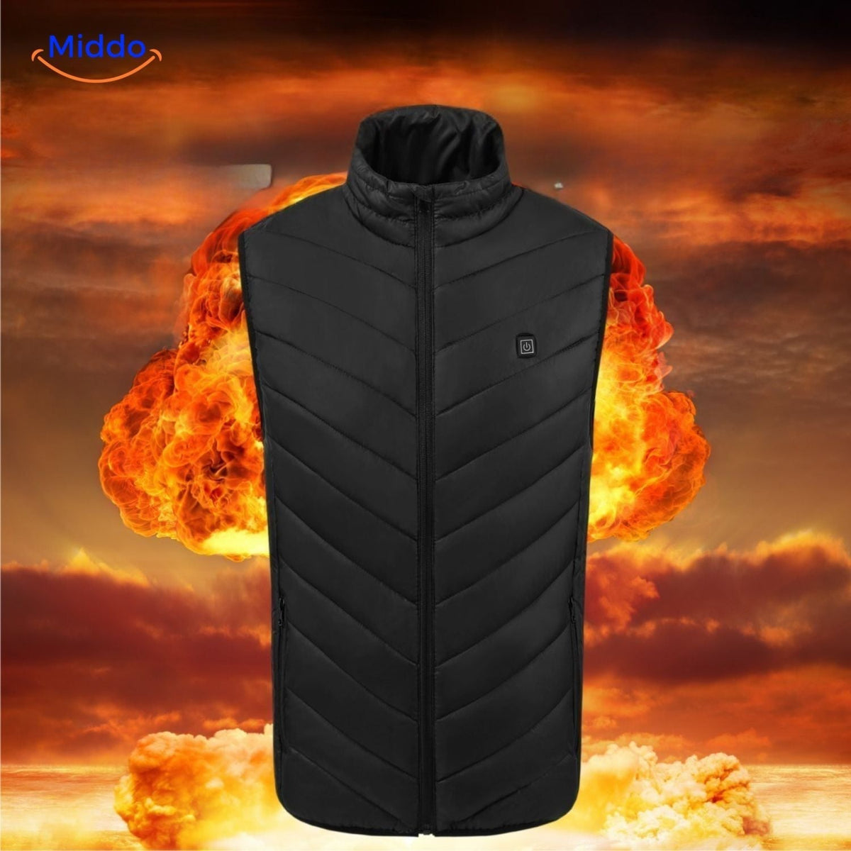 USB Heated Vest for Men – 3 Temperature Settings, Lightweight Insulated Warmth for Hiking & Outdoor Work