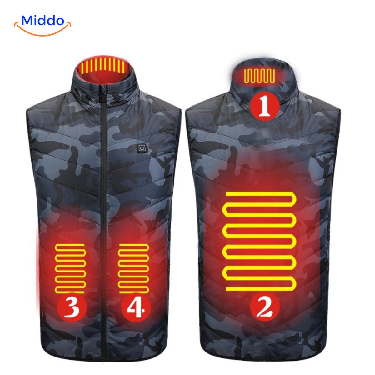 USB Heated Vest for Men – 3 Temperature Settings, Lightweight Insulated Warmth for Hiking & Outdoor Work